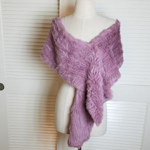 Lord & Taylor long fur shawl/scarf